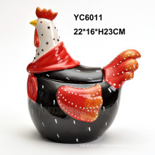 Rooster Ceramic Cookie Jar